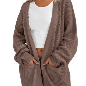 Oversized Cardigan Sweater Soft Knit Chic Minimal Y2K Retro Style